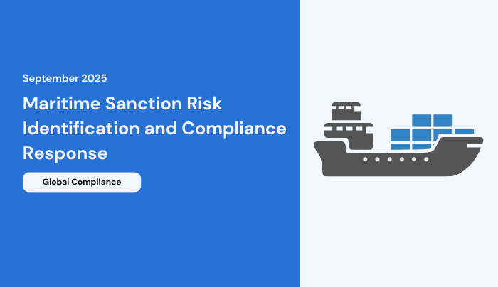 Maritime Sanction Risk Identification and Compliance Response